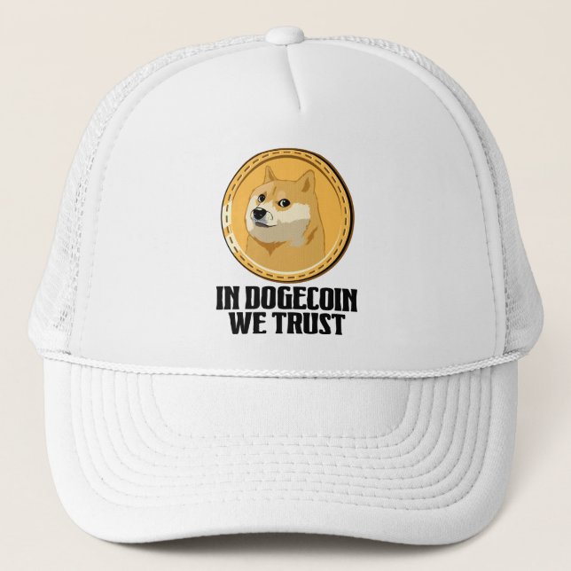 I Dogecoin Trust Funny Crypto Cryptocurrency Keps (Framsida)