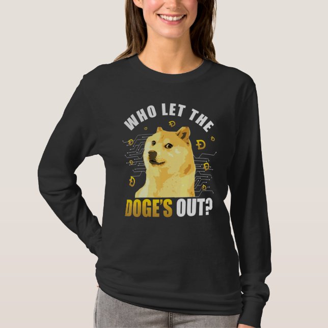 I Dogecoin Vi Trust-Blockchain T Shirt (Framsida)