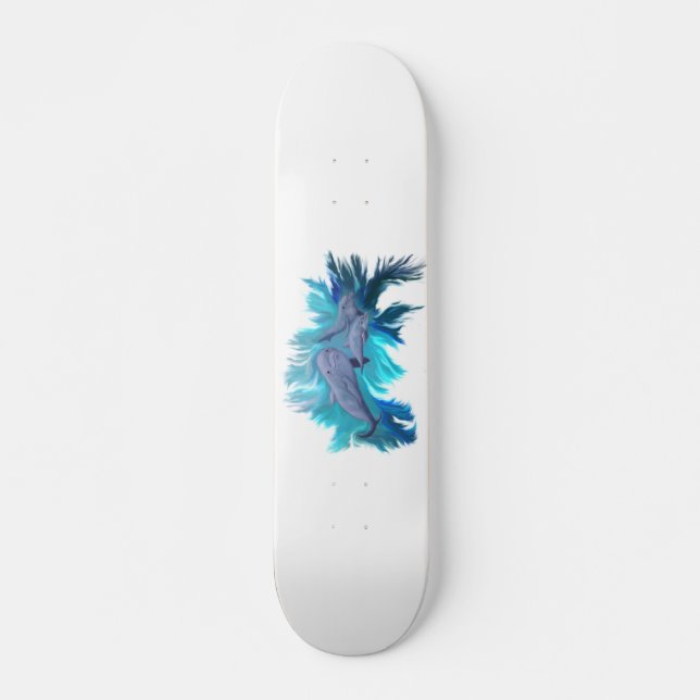 I Dolphin School Old School Skateboard Bräda 18 Cm (Framsida)