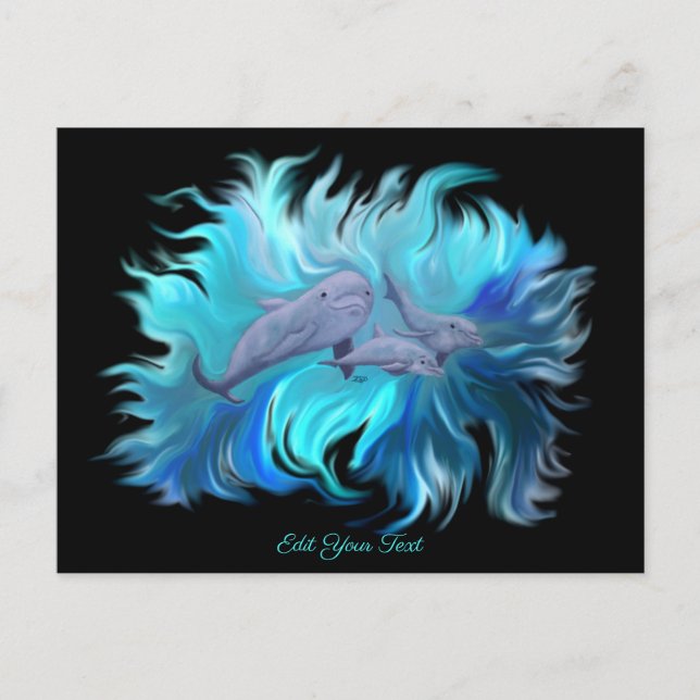 I Dolphin School Vykort (Framsida)