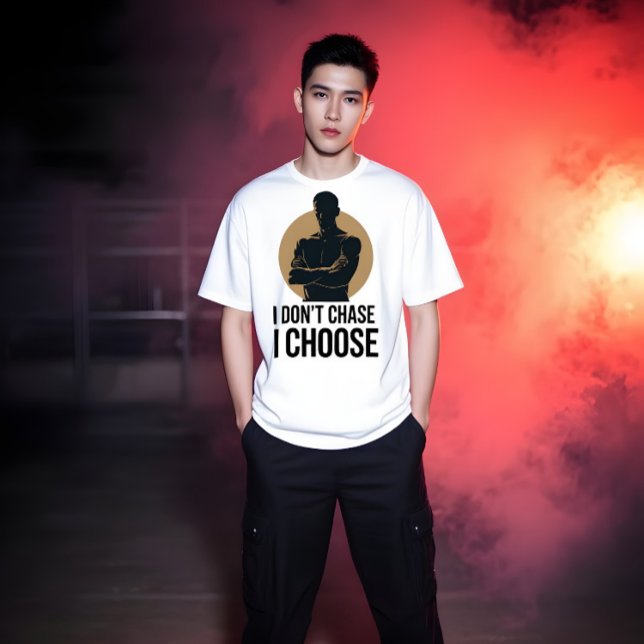 I Don’t Chase Minimalist Men’s T-Shirt (Skapare uppladdad)