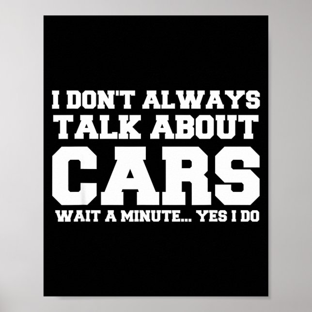I Don't Always Talk About ... Car Detailing &amp;  Poster (Framsidan)