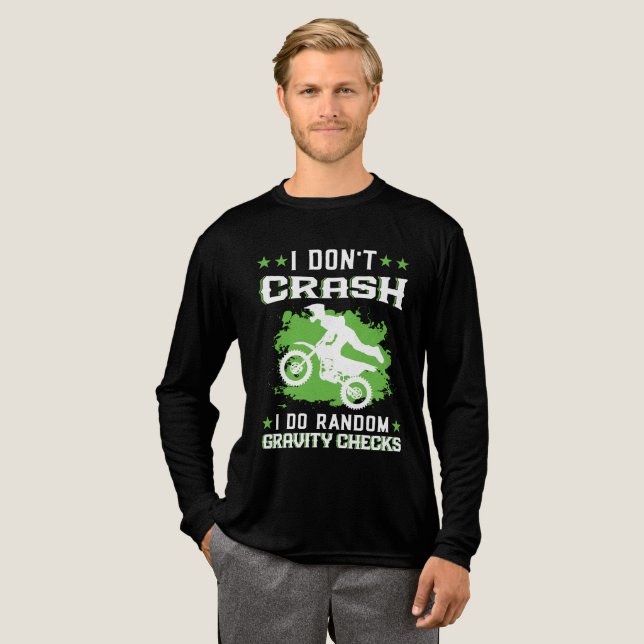 I Don't Crash I Do Random Gravity Checks Retro  T Shirt (Hel framsida)