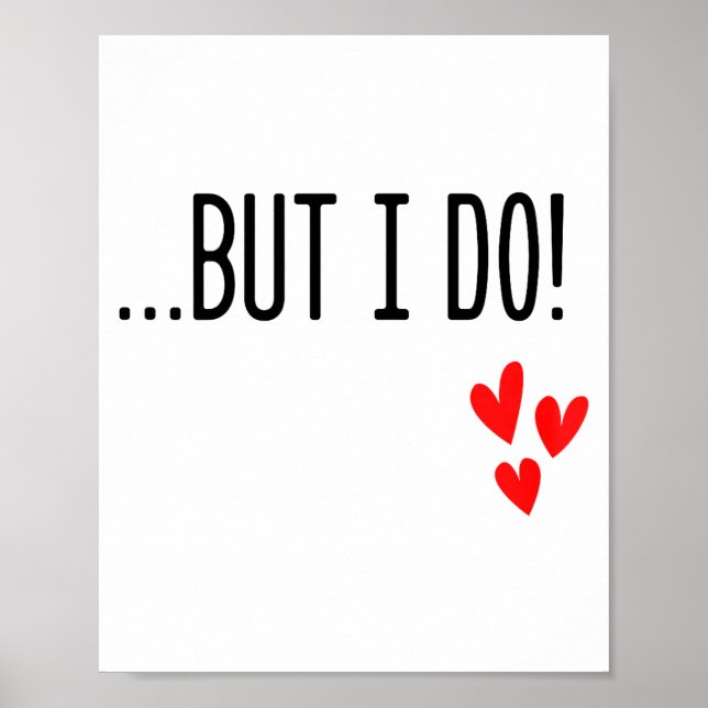 I Don't Do Matching Hearts Valentines Day Couples  Poster (Framsidan)