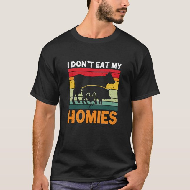 I don't eat my homies solanum lycopersicum t shirt (Framsida)