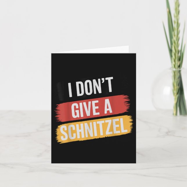 I Dont Ge A Schnitzel _1 Kort (Framsida)