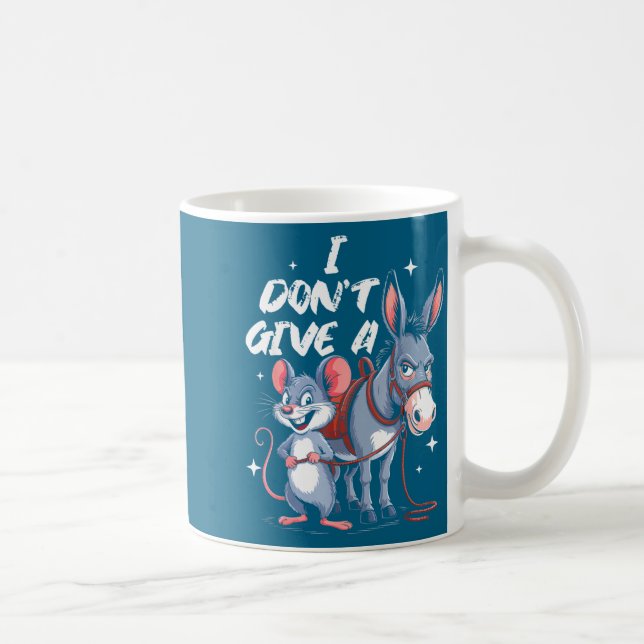 I Don't Give A Rats Mouse &amp; Funny  Kaffemugg (Höger)