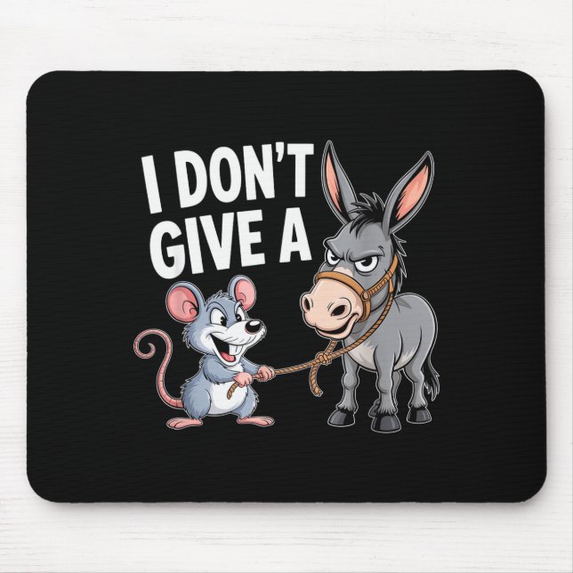 I Don't Give A Rats Mouse Funny Sarcastic Animal  Musmatta (Framsidan)