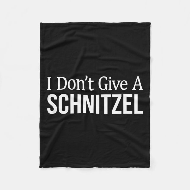 I Don't Give A Schnitzel -  Fleecefilt (Framsidan)