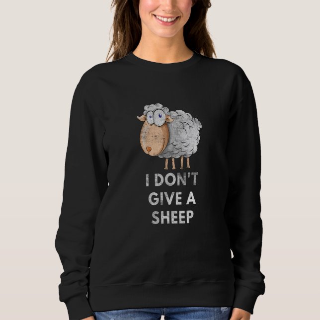 I Don't Give A Sheep Pun Saying Animal  1 T Shirt (Framsida)