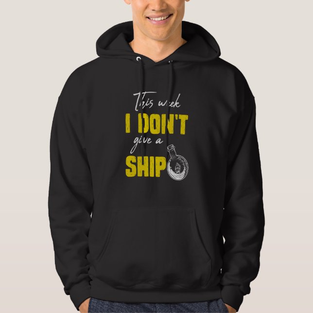 I don't give a ship cruise vacation spring break hoodie (Framsida)