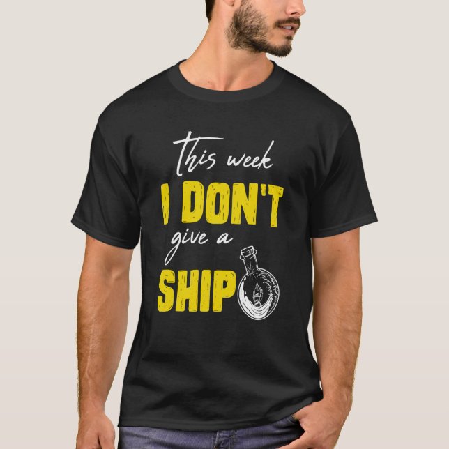 I don't give a ship cruise vacation spring break t shirt (Framsida)