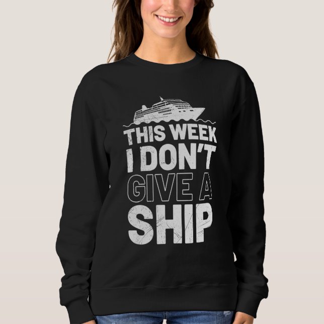 I don't give a ship cruise vacation spring break   t shirt (Framsida)