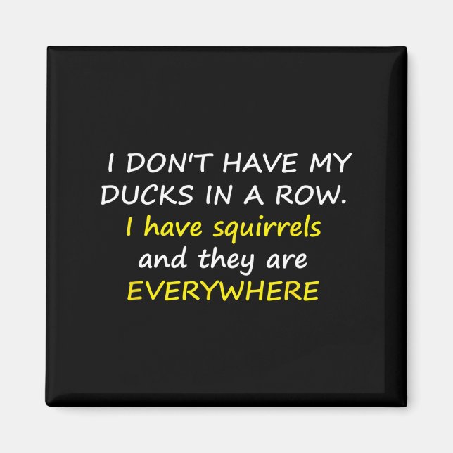 I Don't Have My Ducks In A Row.  Magnet (Framsidan)