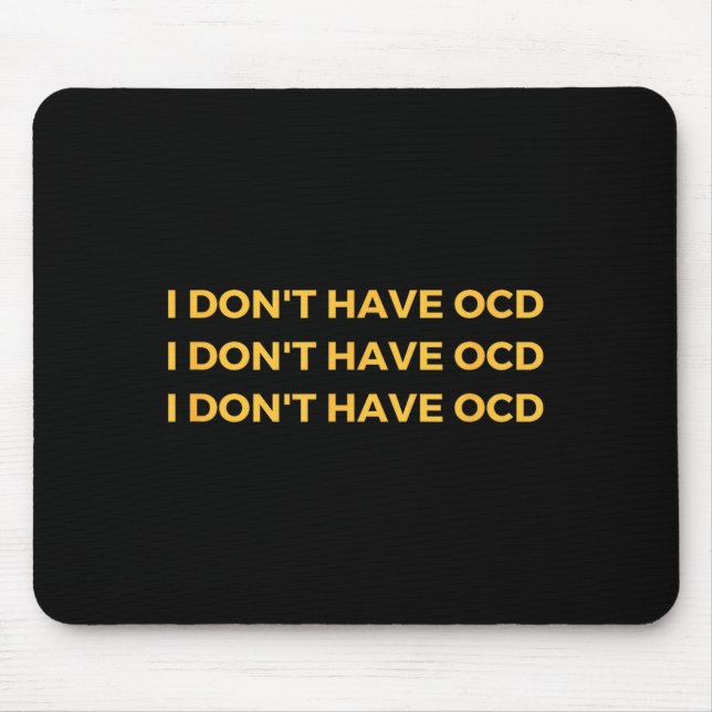 I Don't Have Ocd  Musmatta (Framsidan)