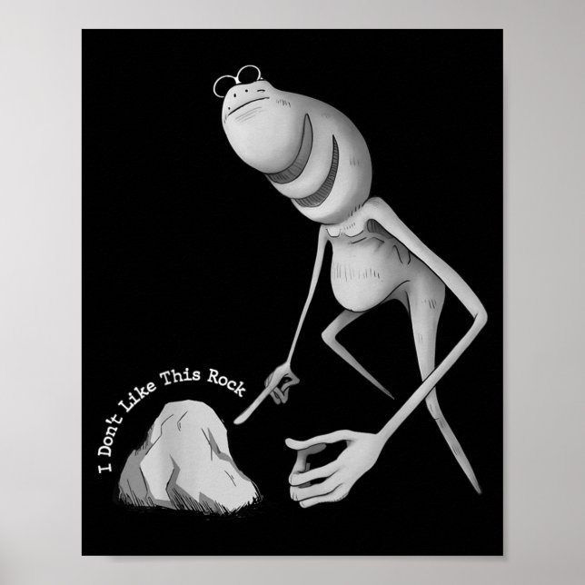 I Don't Like This Rock Funny Marcus The Worm Meme  Poster (Framsidan)
