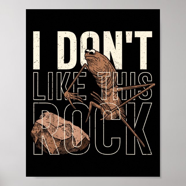 I Don't Like This Rock Marcus The Worm Meme Funny  Poster (Framsidan)