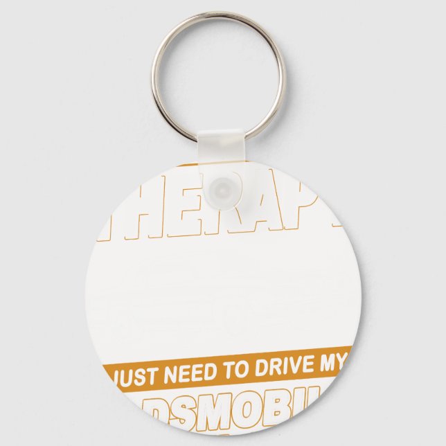 I DON'T NEED THERAPY 1987 Oldsmobile Cutlass Supre Nyckelring (Framsida)