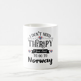 I Dont Need Therapy I Just Need To Go To Norway Kaffemugg