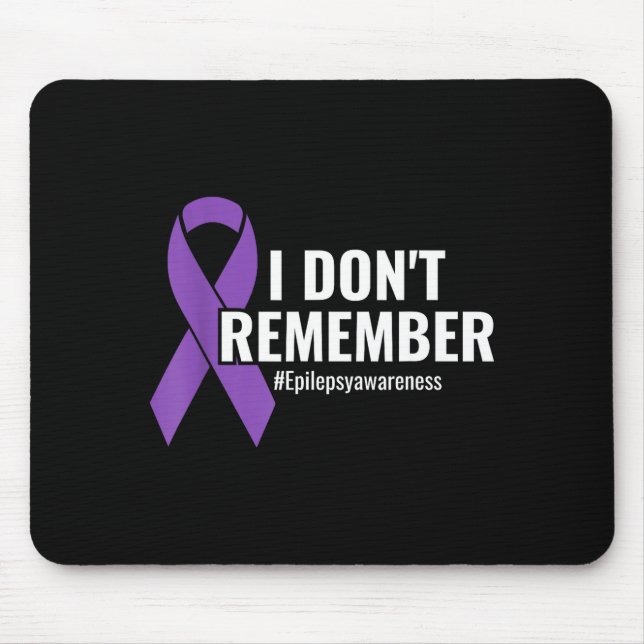I Don't Remember Purple Ribbon Elepsy Awareness  Musmatta (Framsidan)