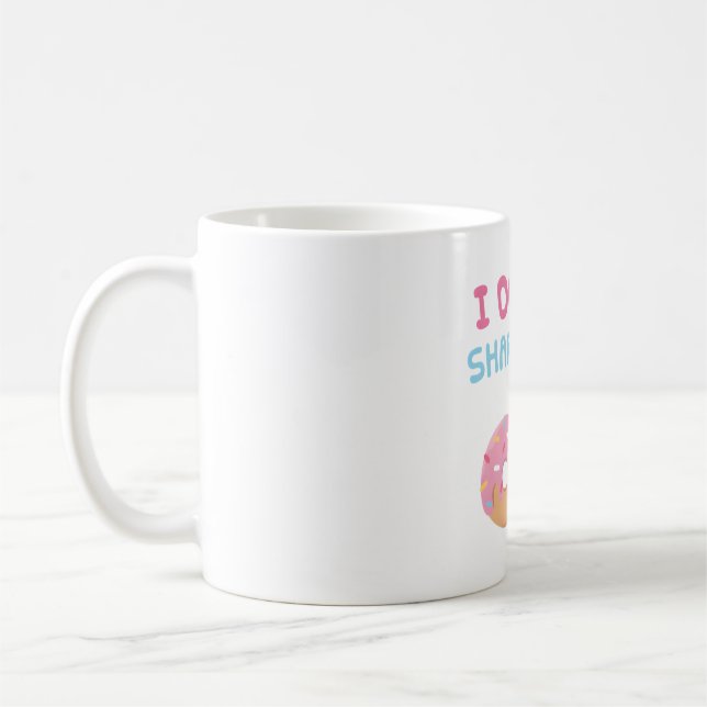 I Donut  Food Funy Kaffemugg (Vänster)
