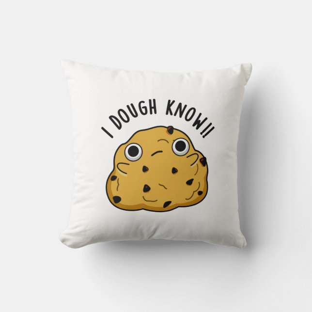 I Dough Know Funny Baking Pun Kudde (Framsida)