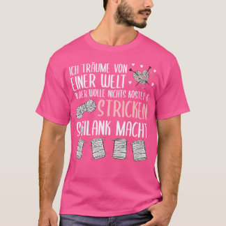 I Dream Of A World In Knitting Slim T Shirt