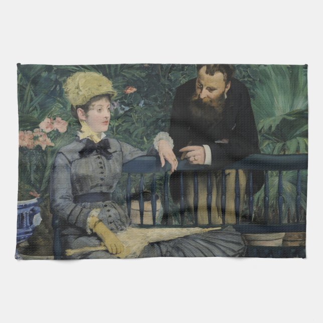 I drivhuset av Edouard Manet Kökshandduk (Horisontell)