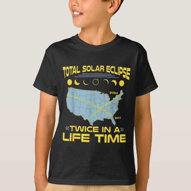 I dubbellivstid Solförmörkelse Total T Shirt (Framsida)