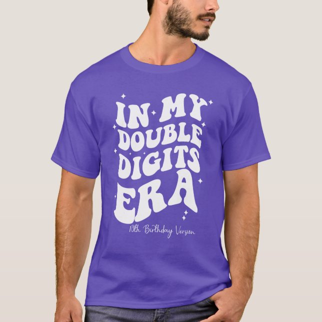 I Dubblan Digits Era 10:e födelsedagsversionen Gro T Shirt (Framsida)