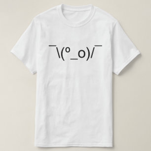 I Dunno LOL ¯\(º_o)/ Emoticon Japanska Kaomoji Tee