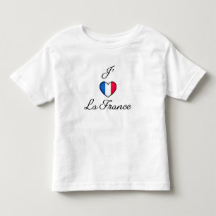 "I eart Frankrike" Fransk Pride "J'adore La Frankr T Shirt