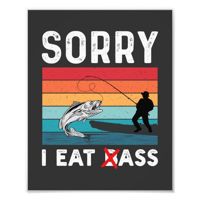 I Eat Bass Fototryck (Framsidan)