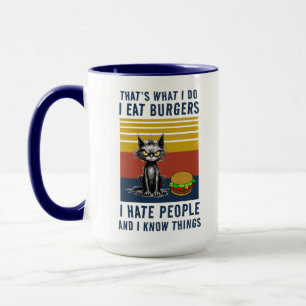 I Eat Burgers Mugg
