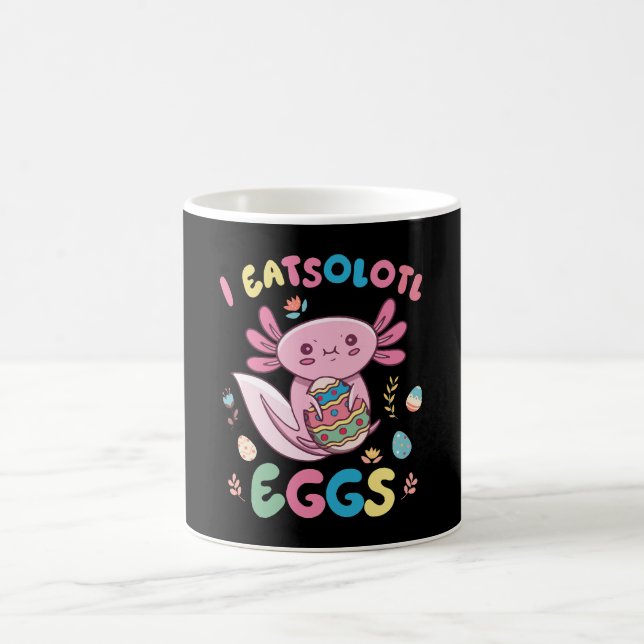 I Eatsolotl Eggs Rabbit Axolotl Bunny Påsk Kaffemugg (Center)