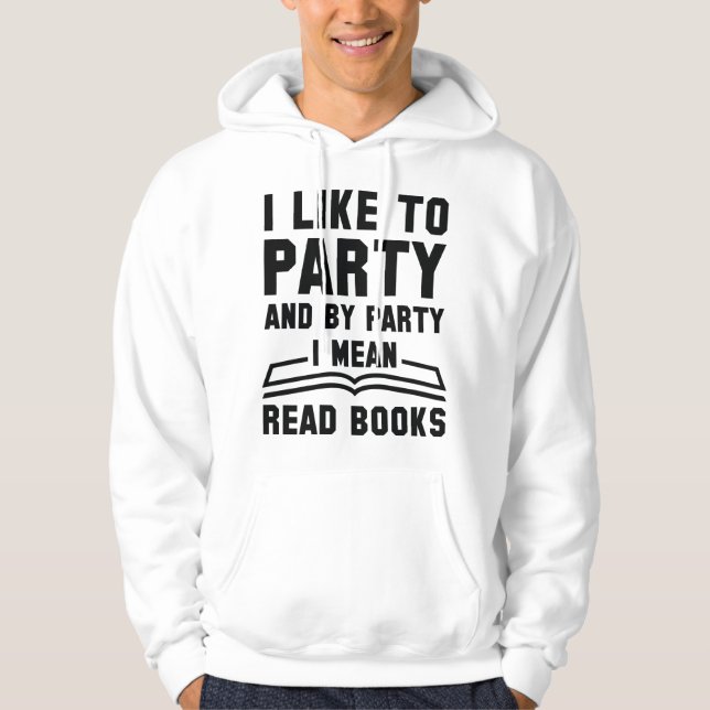 I Elaket Read Bokar Hoodie (Framsida)