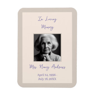 I Eleganten Loving Memory Magnet
