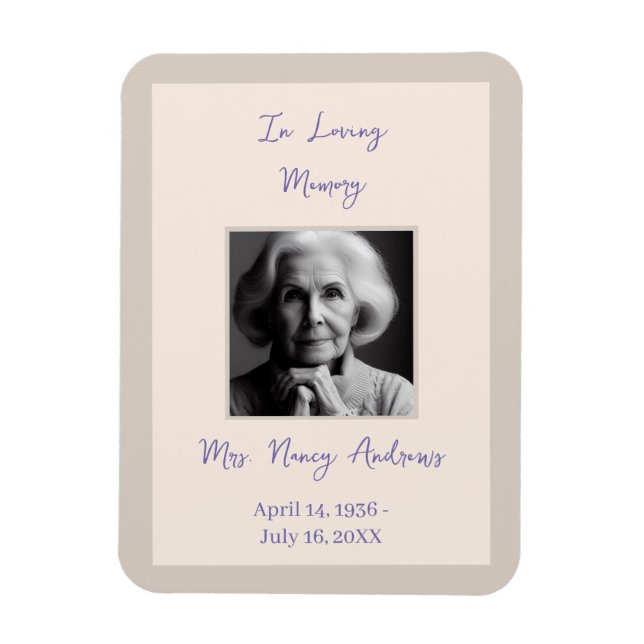 I Eleganten Loving Memory Magnet (Vertikal)