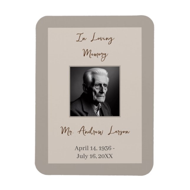 I Eleganten Loving Memory Magnet (Vertikal)