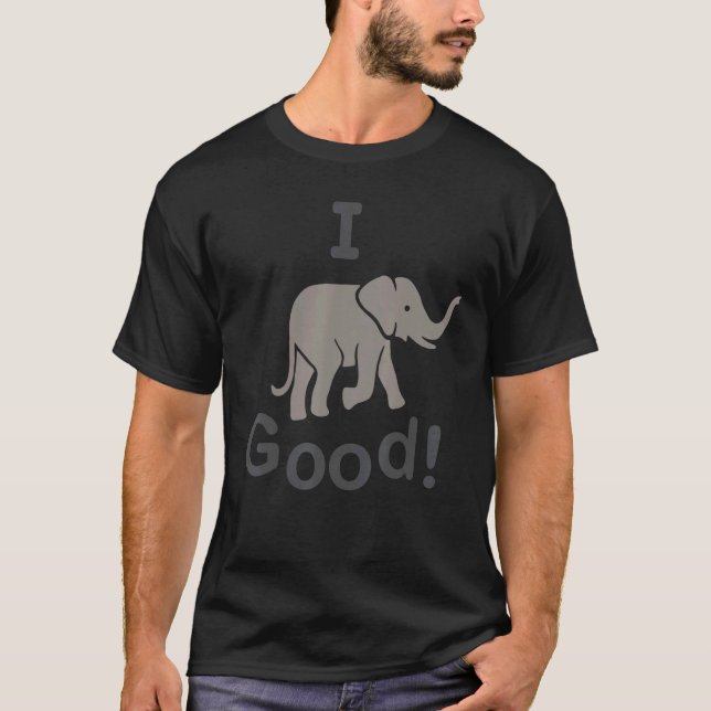 I Elephant Bra T Shirt (Framsida)