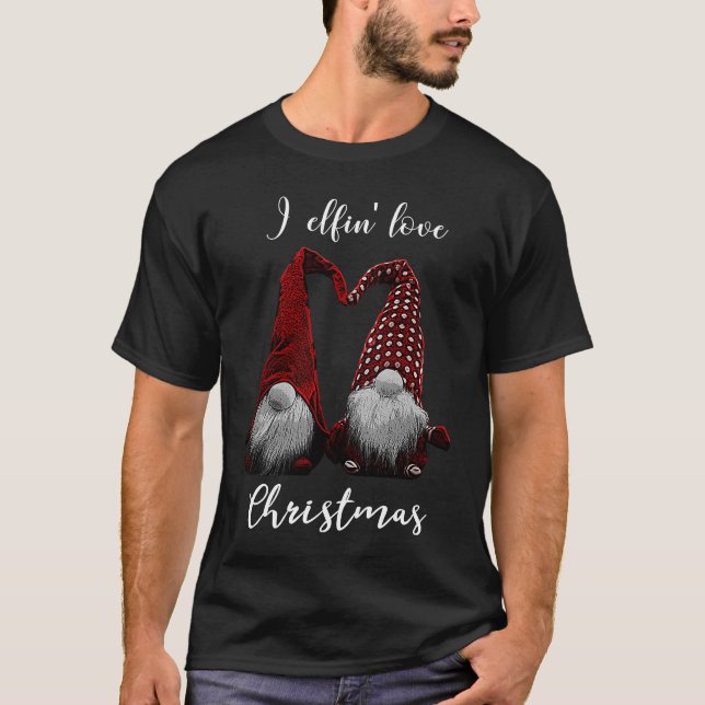 I Elfin' Kärlek-jul T Shirt (Framsida)