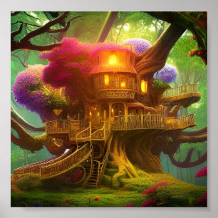 I Elven Skogen Poster