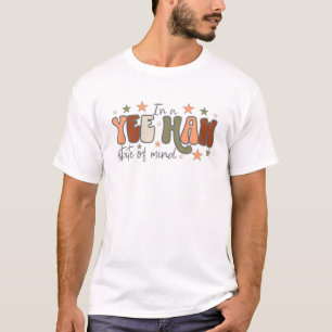 I en åehaw-stat av Westernt mind Retro Cowgirl Co. T Shirt