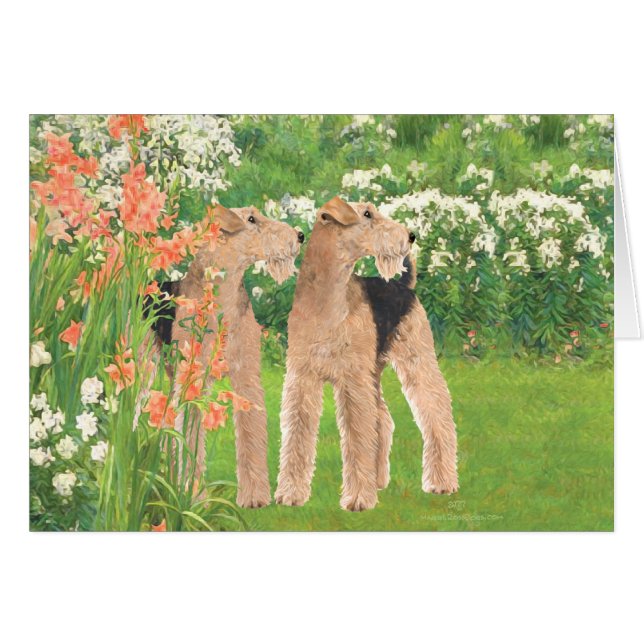 I en Blomsterträdgård Hälsningskort (Framsidan Horizontal)