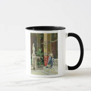 I en borggård i Pompeii 1878 Mugg