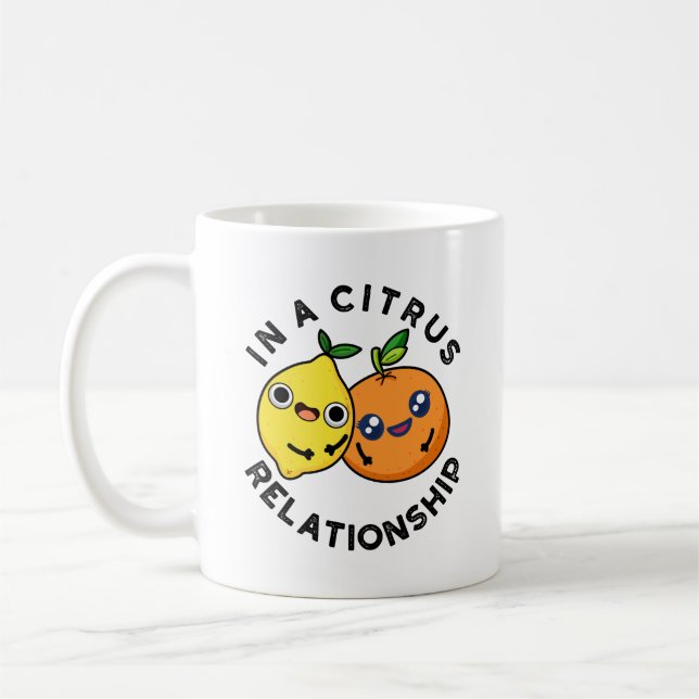 I en Citrus-relation funny Fruit Pun Kaffemugg (Vänster)