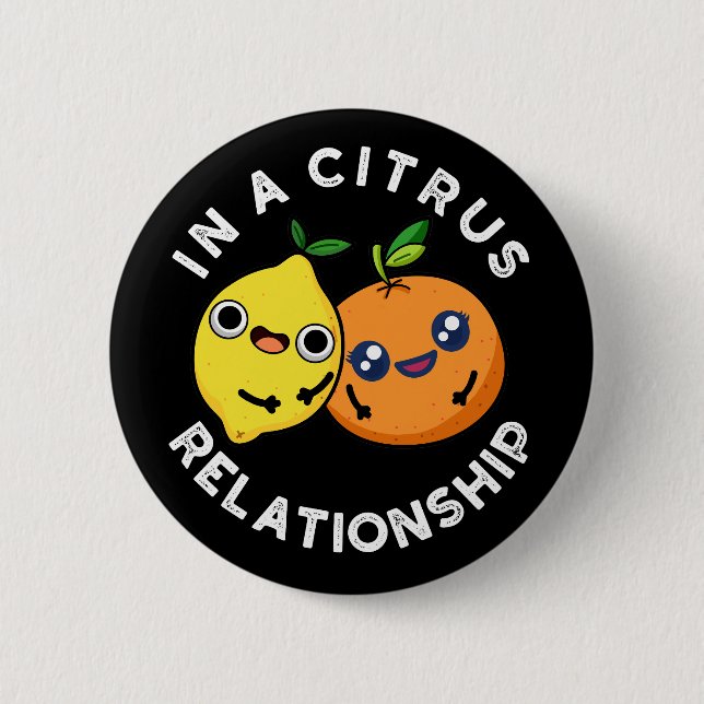 I en Citrus-relation funny Fruit Pun Knapp (Framsida)