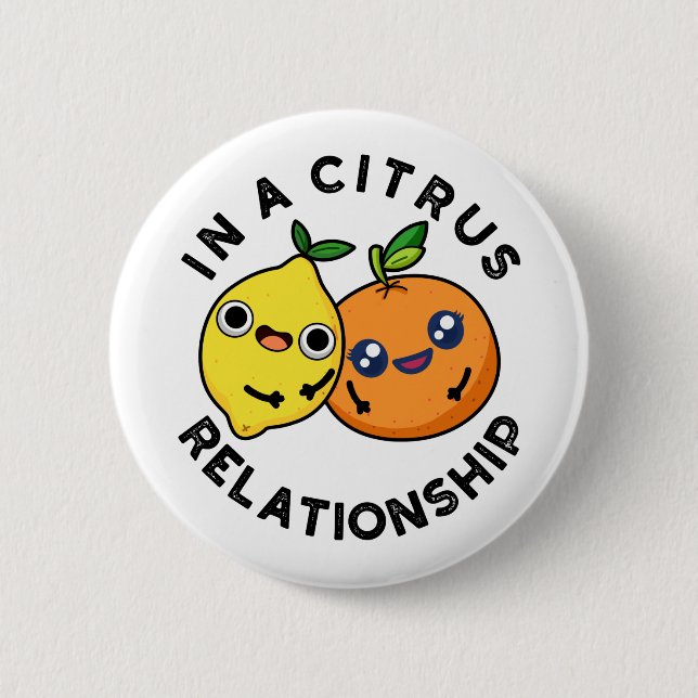 I en Citrus-relation funny Fruit Pun Knapp (Framsida)