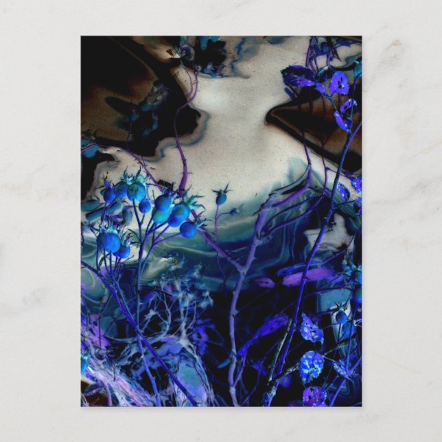 "I en dröm"-Abstrakt, Ro-höfter som byts ut digita Vykort (Framsida)