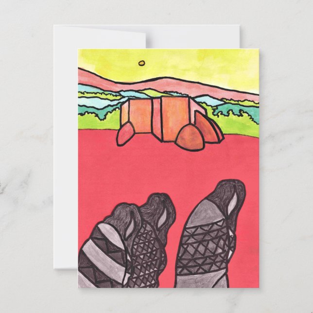 I en dröm, Taos, New mexico. Magnetisk Inbjudningskort (Framsida)